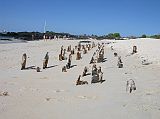 Galapagos 1-2-03 Bachas Barge Remains On Beach The name 